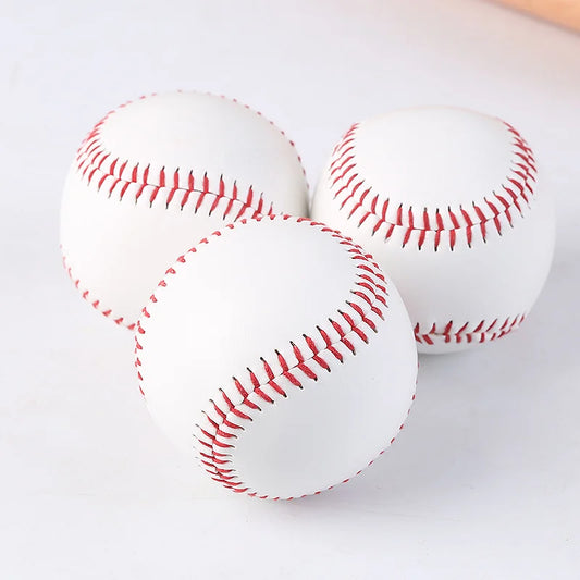 1/3pcs Handmade Baseball Nine Inch Game Training PVC Baseball Rubber Inner Soft Baseball Solid Foam Bouncy Ball Group Athletics